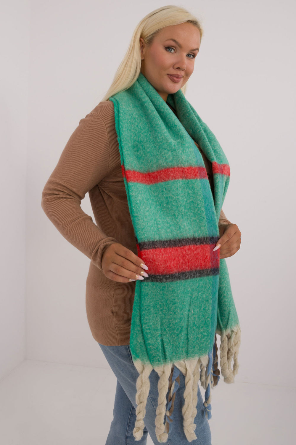 Szalik Model AT-SZ-2315.33 Green - AT - obrazek 2