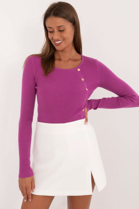 Sweter Damski Model AT-SW-2332-2.65 Dark Violet - AT