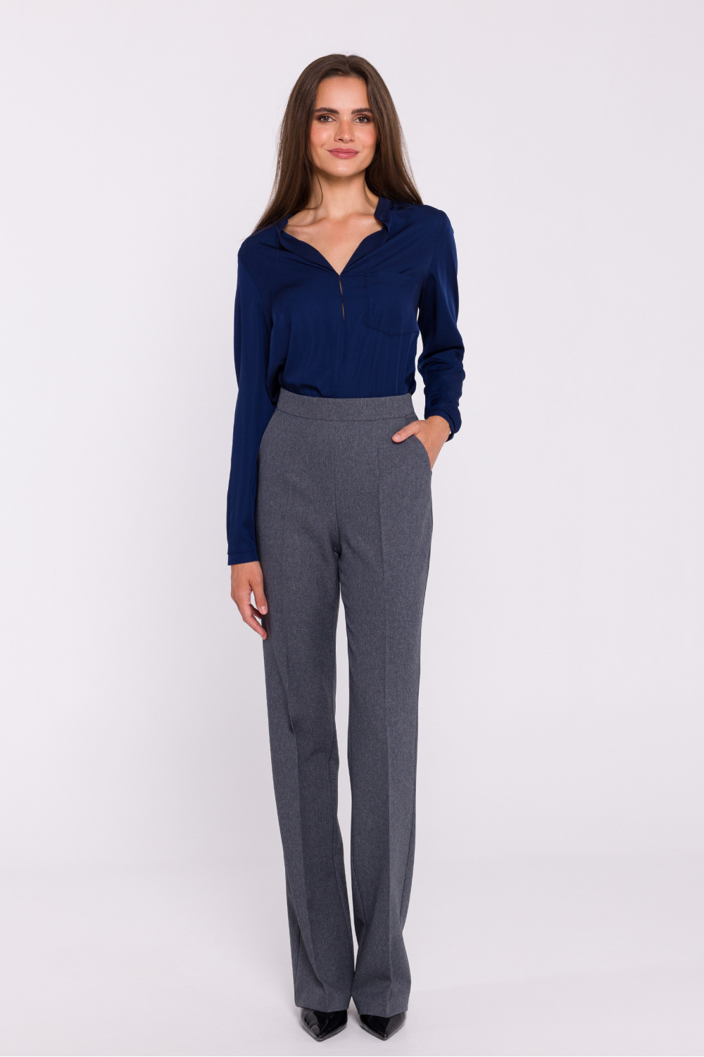 Bluzka Model S375 Navy - Stylove - obrazek 2