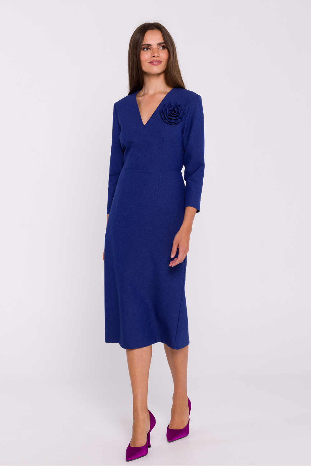 Sukienka Model S372 Blue - Stylove - obrazek 2