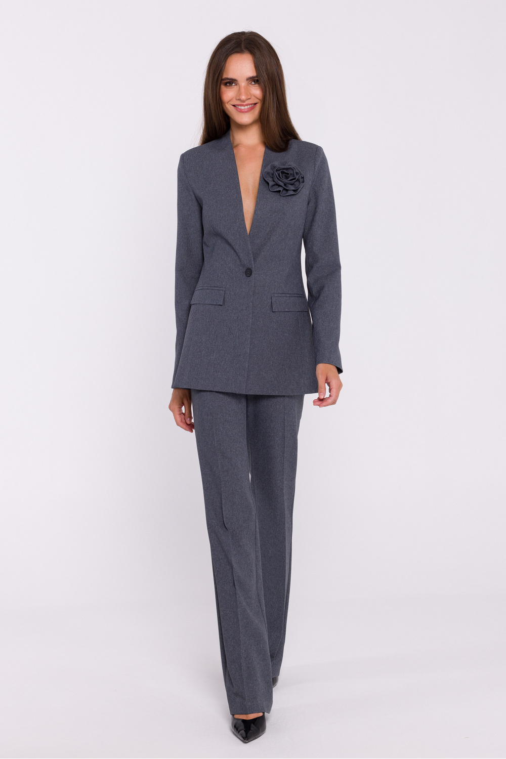 Marynarka Model S370 Grey - Stylove - obrazek 2
