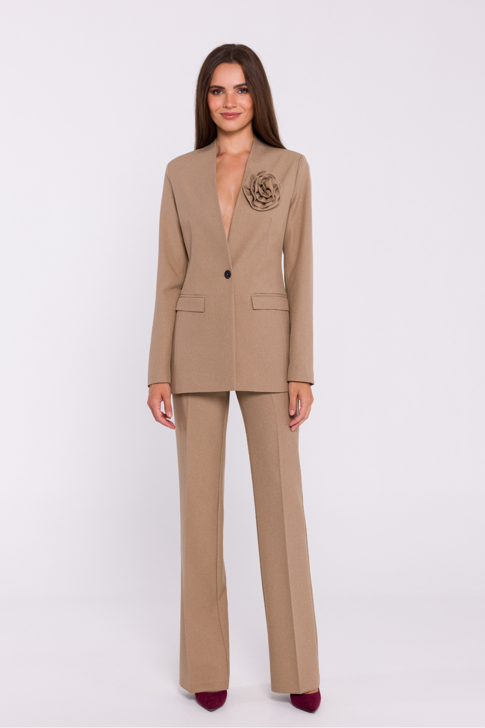 Marynarka Model S370 Beige - Stylove - obrazek 2