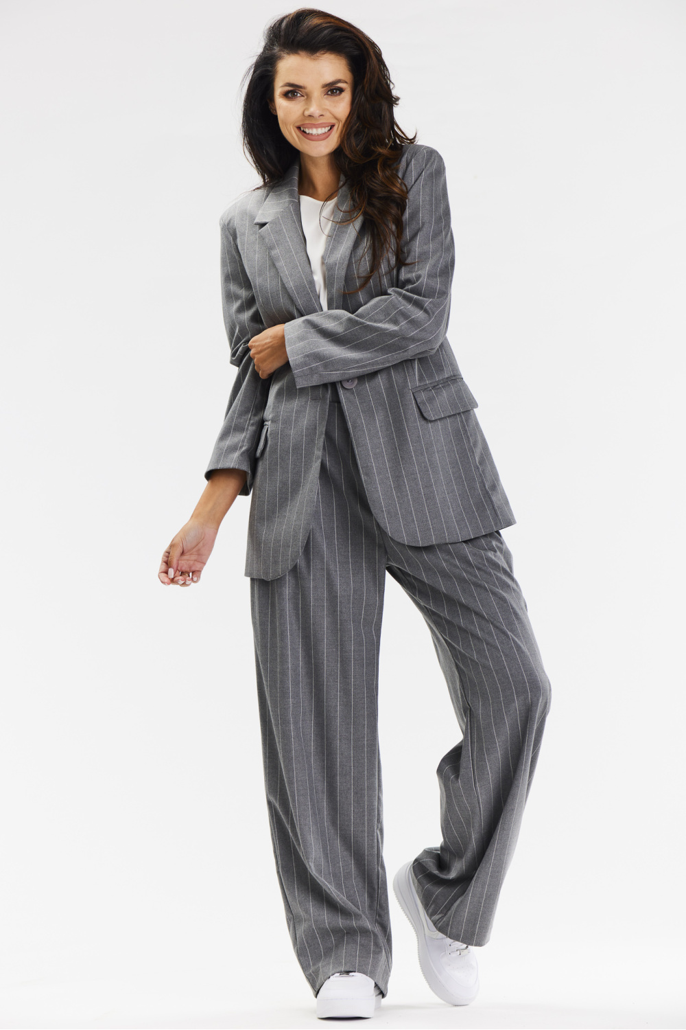 Spodnie Damskie Model A677 Grey - awama - obrazek 2