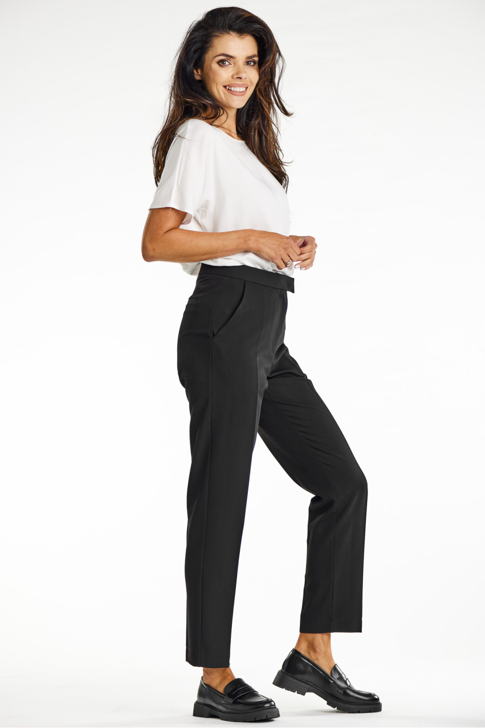 Spodnie Damskie Model A675 Black - awama - obrazek 2