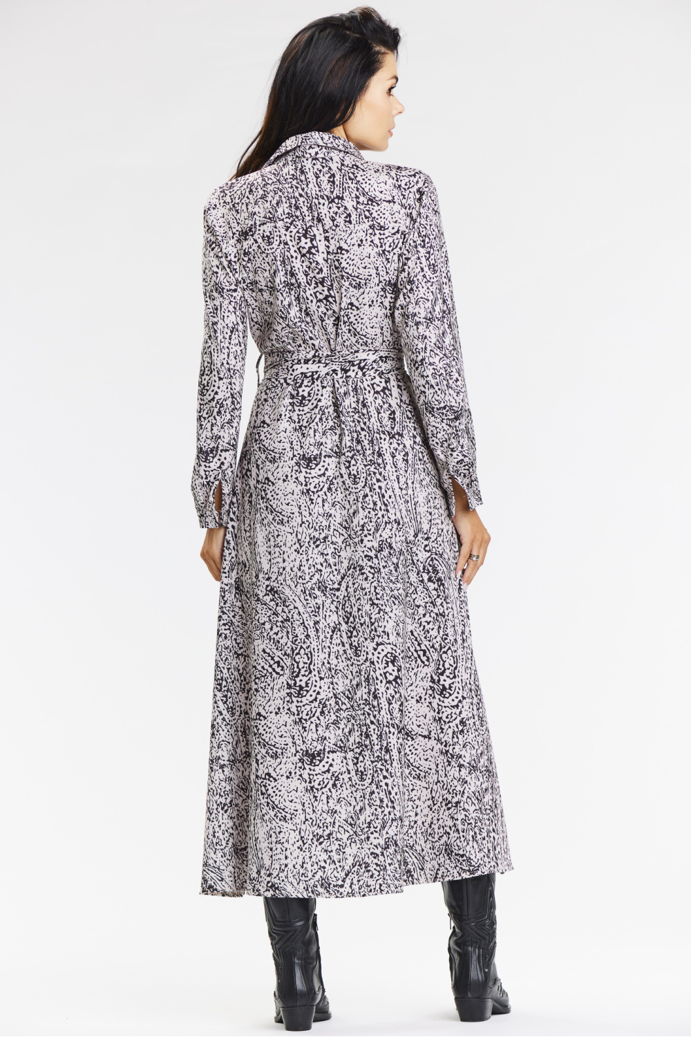 Sukienka Model A665 Black/White Pattern - awama - obrazek 3