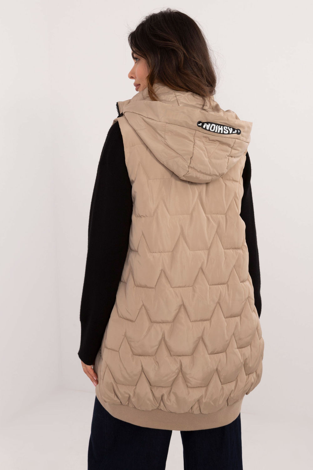 Kamizelka Model SK-KZ-HH-079.09 Beige - Factory Price - obrazek 3