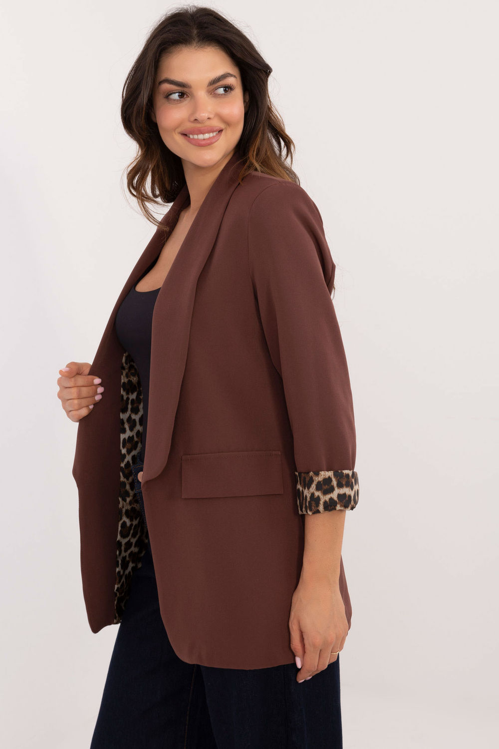 Marynarka Model DHJ-MA-18657-1.86 Brown - Italy Moda - obrazek 2
