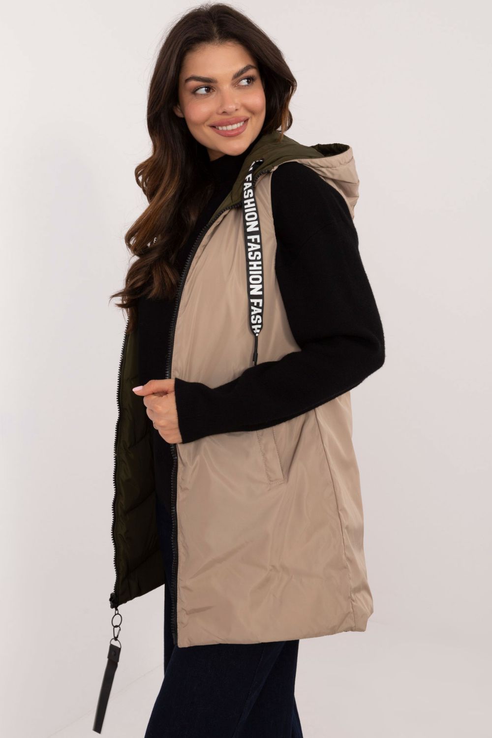 Kamizelka Model SK-KZ-HH-275.67 Khaki - Factory Price - obrazek 3
