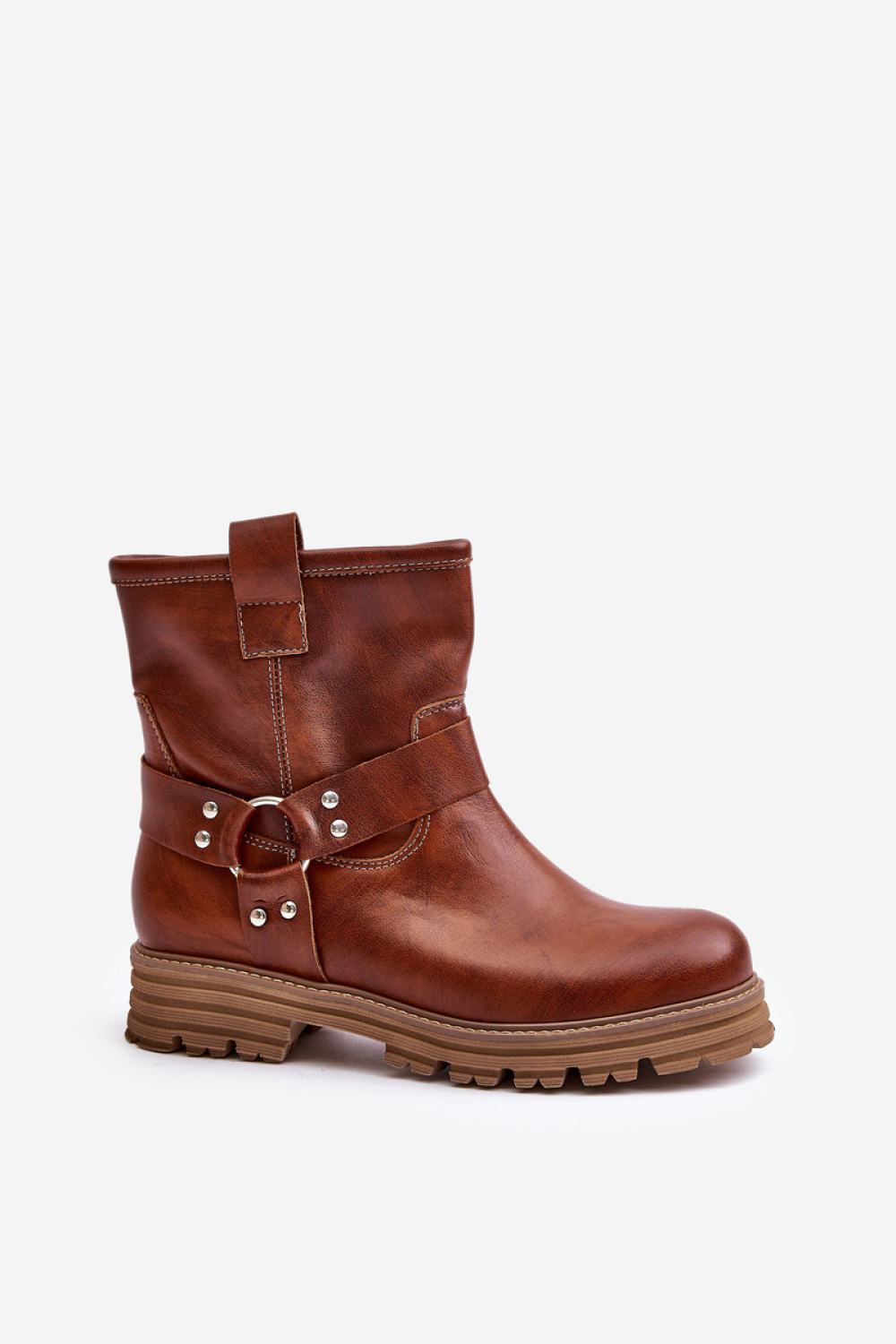 Botki Model Lewski 3610 Brown Skóra - Step in style - obrazek 2