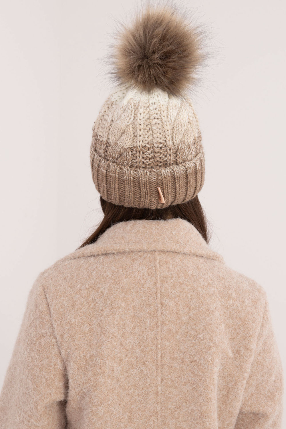 Czapka Model JK-CZ-52.17 Dark Beige - Rue Paris - obrazek 3