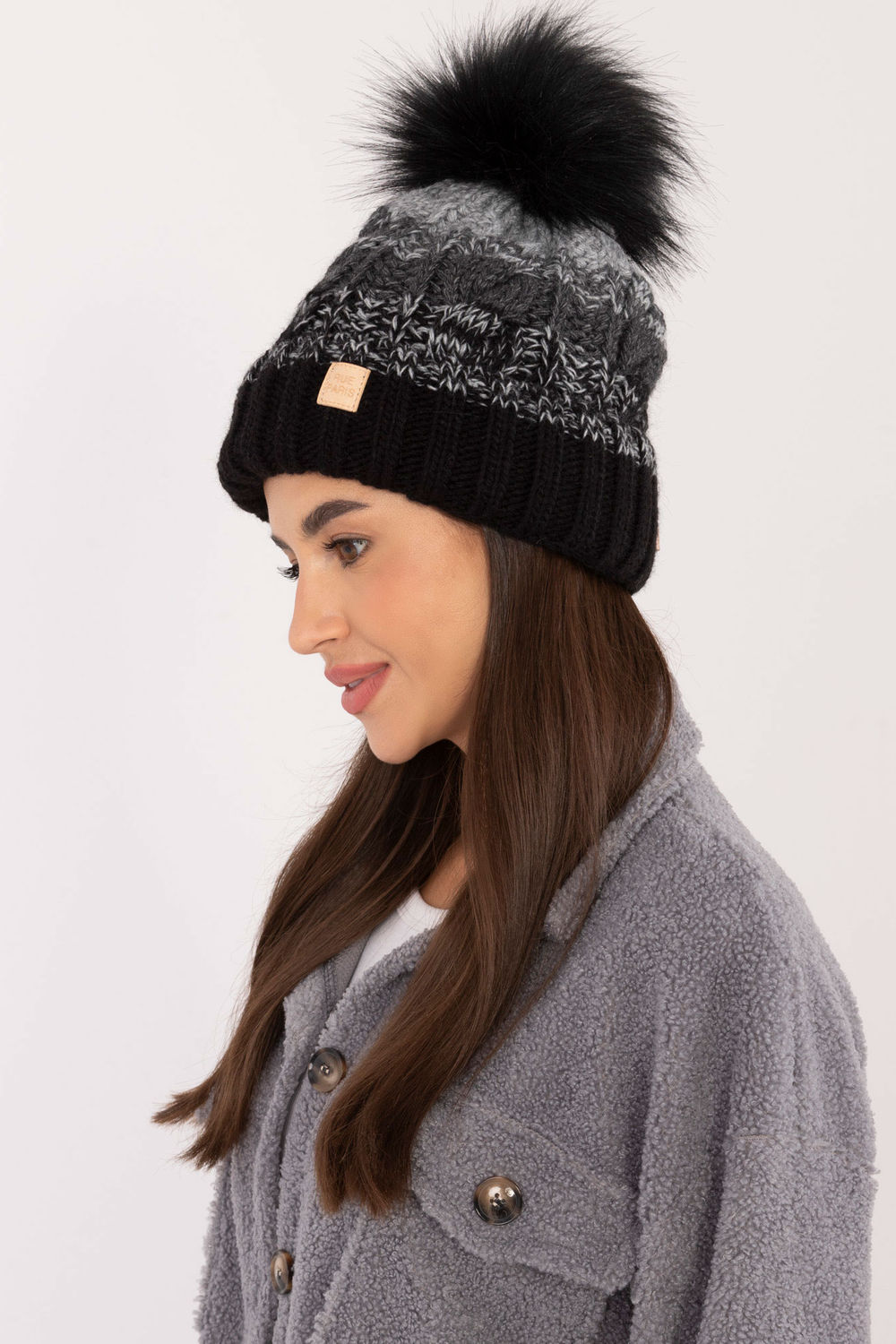 Czapka Model JK-CZ-52.17 Black - Rue Paris - obrazek 2