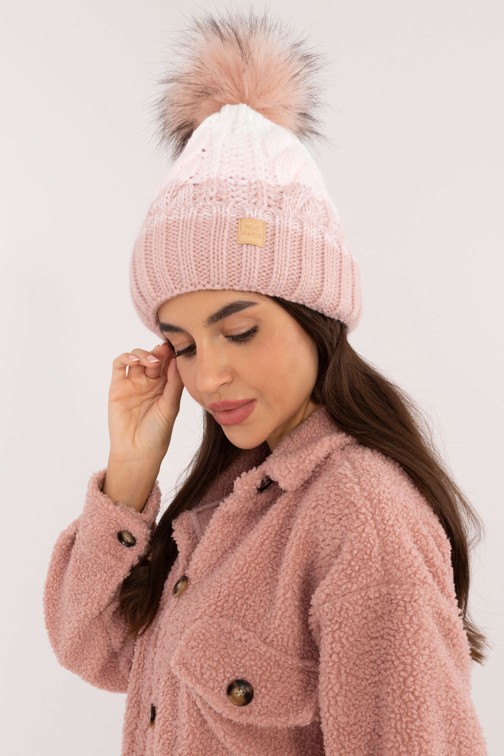 Czapka Model JK-CZ-52.31 Light Pink - Rue Paris - obrazek 2