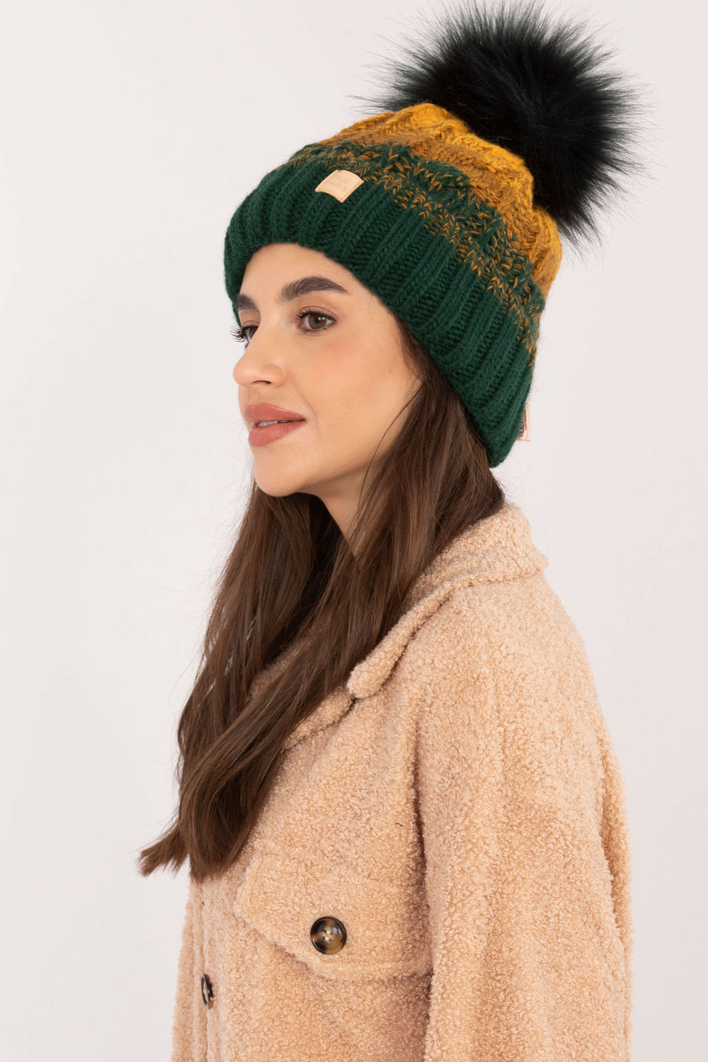 Czapka Model JK-CZ-52.17 Dark Green - Rue Paris - obrazek 2