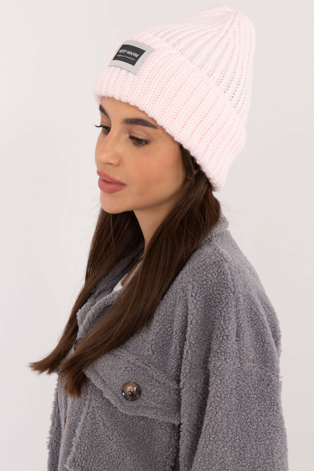 Czapka Model JK-CZ-51.18 Light Pink - Rue Paris - obrazek 2