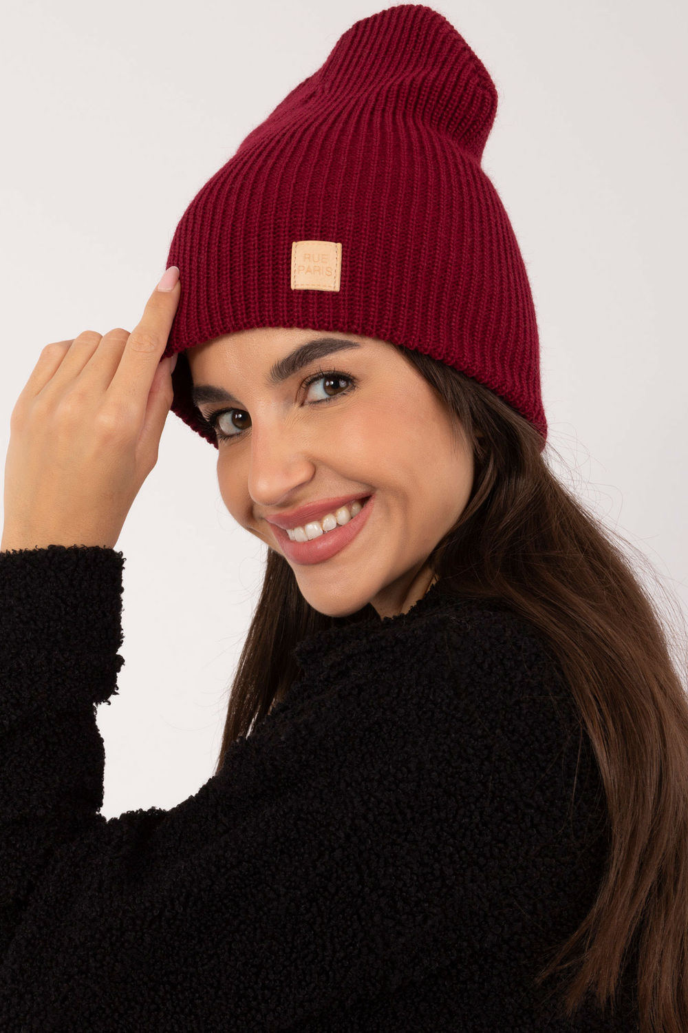 Czapka Model JK-CZ-50.25 Bordo - Rue Paris - obrazek 2