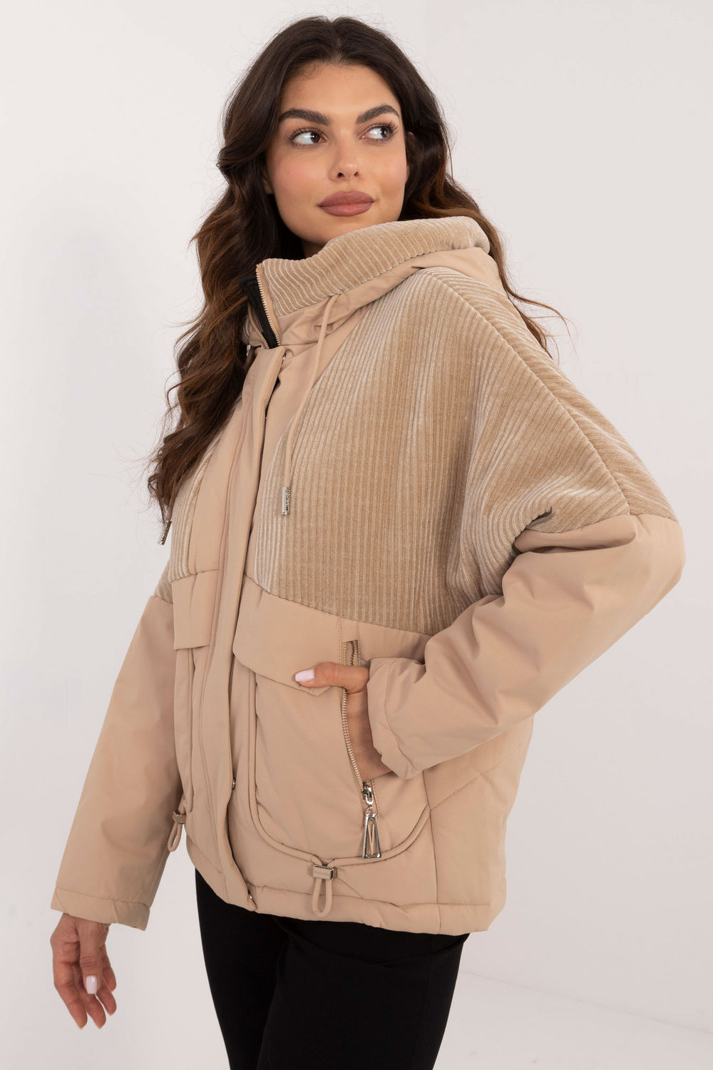 Kurtka Damska model MBM-KR-AJ218.42 Camel - MBM - obrazek 2