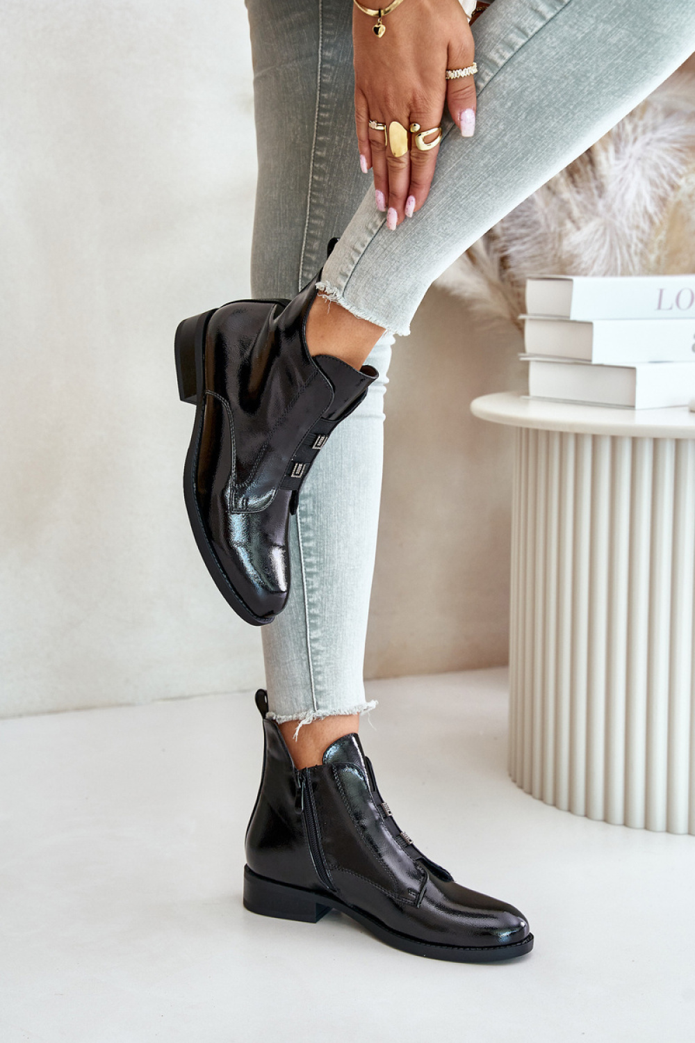 Botki Model S.Barski HY42-717 Black - Step in style - obrazek 3