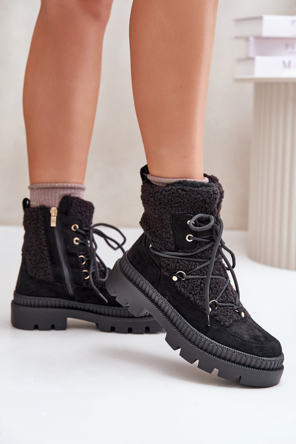 Botki Model Merilana A8902 Black - Step in style - obrazek 3