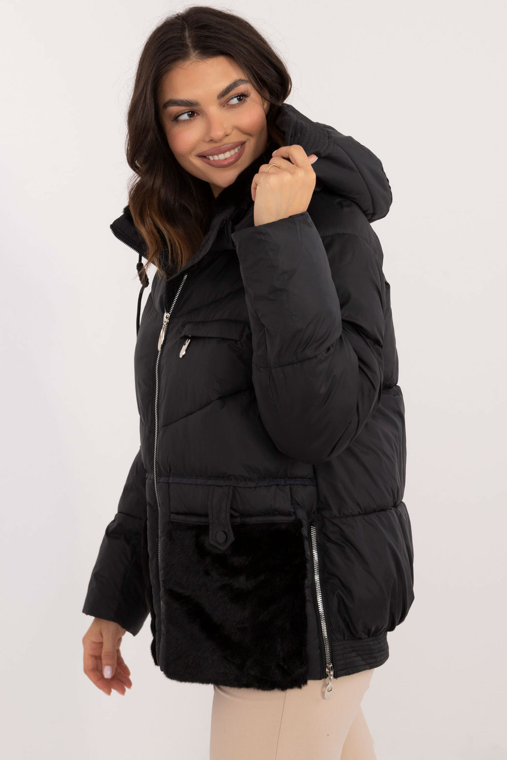 Kurtka Damska Model MBM-KR-2637.31P Black - MBM - obrazek 2