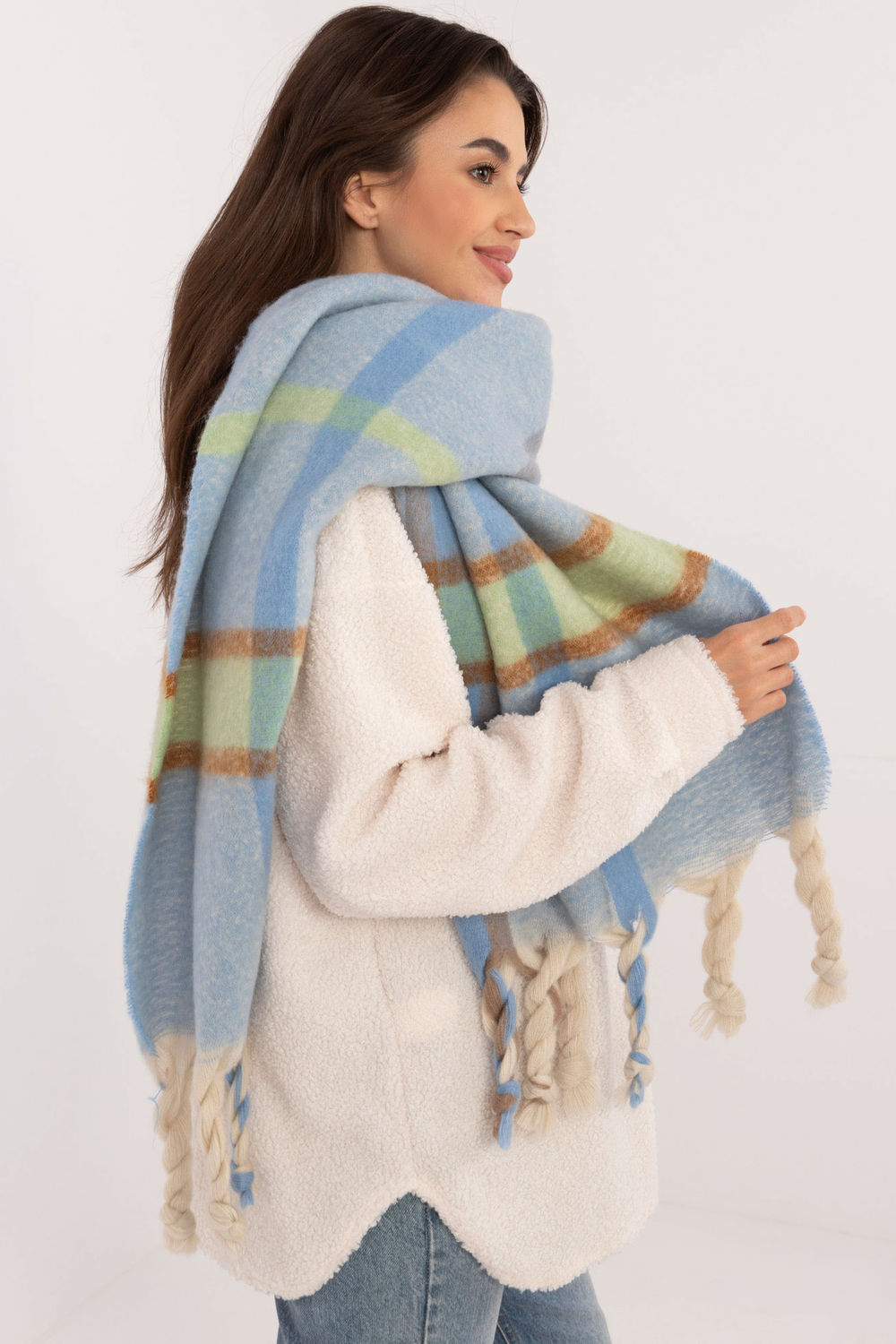 Szalik Model AT-SZ-2315.33 Light Blue - AT - obrazek 2