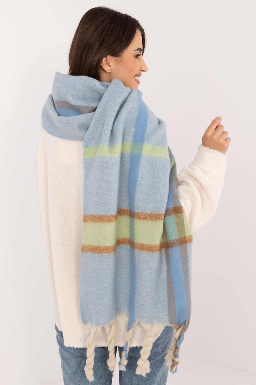 Szalik Model AT-SZ-2315.33 Light Blue - AT - obrazek 3