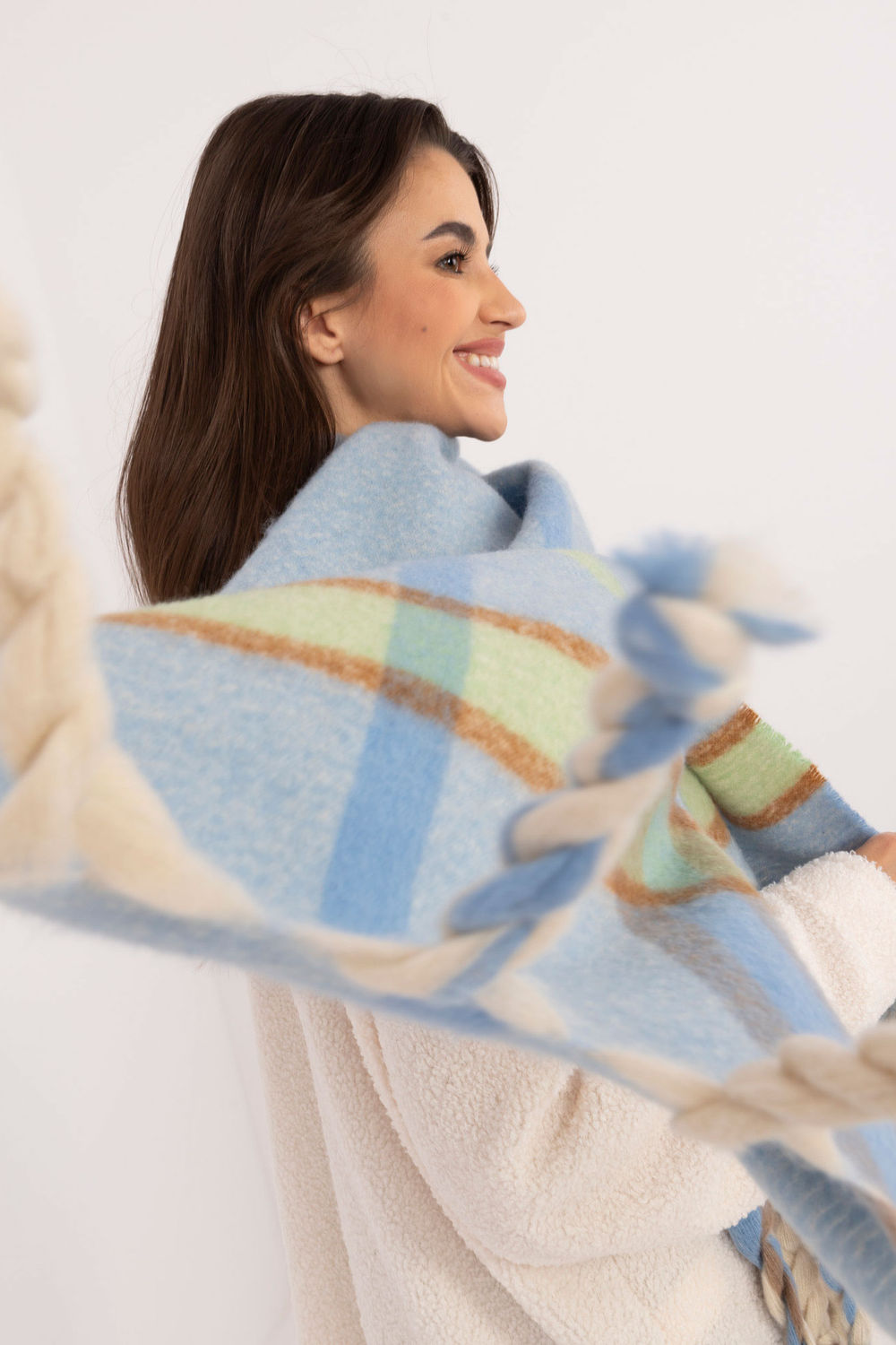 Szalik Model AT-SZ-2315.33 Light Blue - AT - obrazek 4