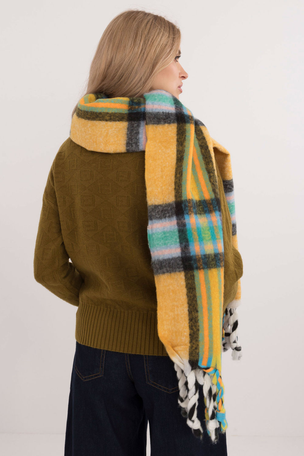 Szalik Model AT-SZ-231501.49 Dark Yellow - AT - obrazek 3