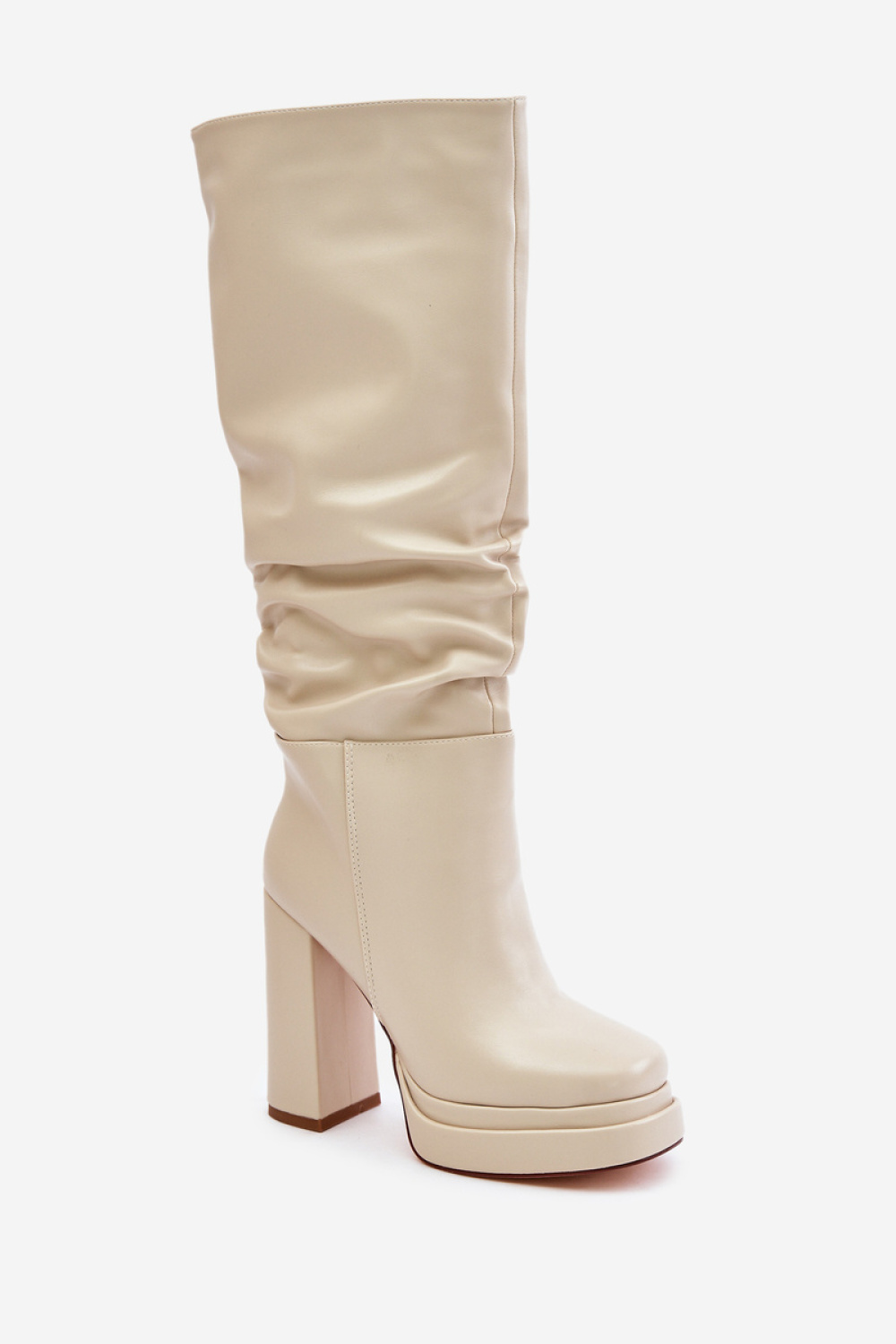 Kozaki Model Beridra C-263 Light Beige - Step in style - obrazek 2
