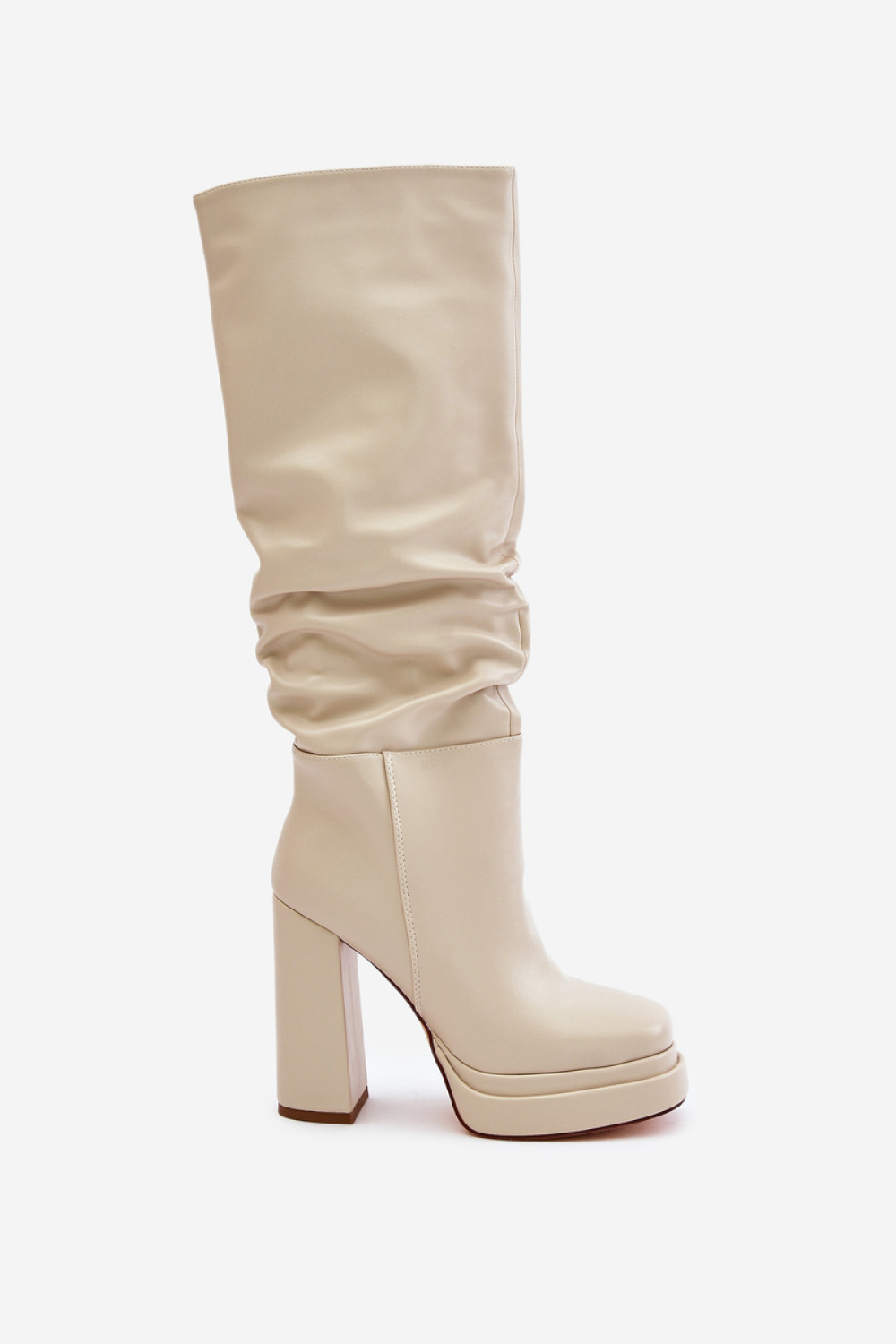 Kozaki Model Beridra C-263 Light Beige - Step in style - obrazek 3