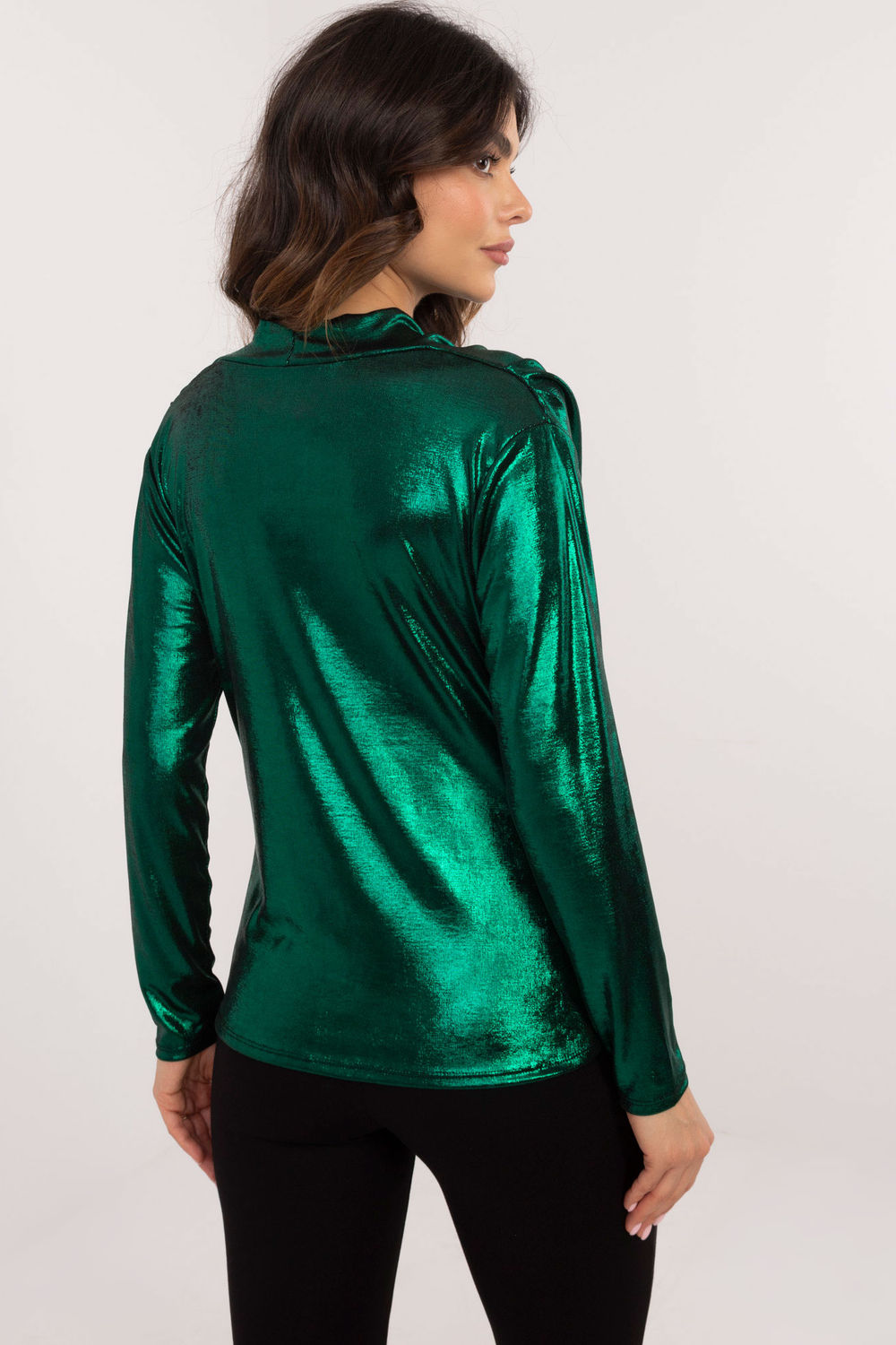 Bluzka Model DHJ-BZ-15268.30 Dark Green - Italy Moda - obrazek 3