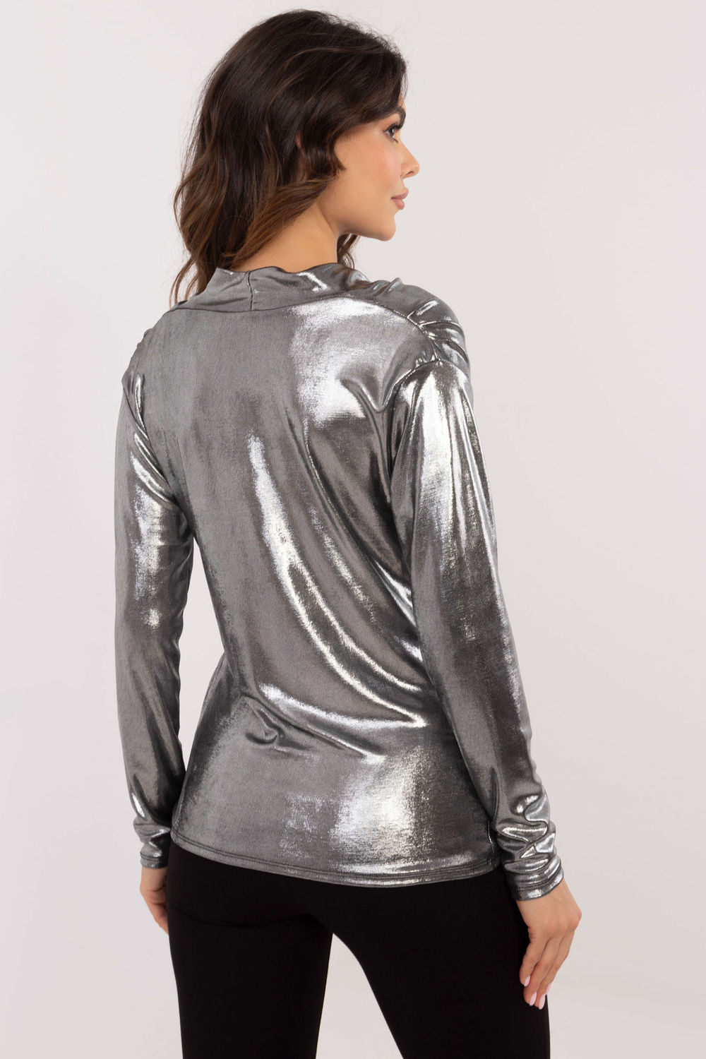 Bluzka Model DHJ-BZ-15268.30 Silver - Italy Moda - obrazek 3