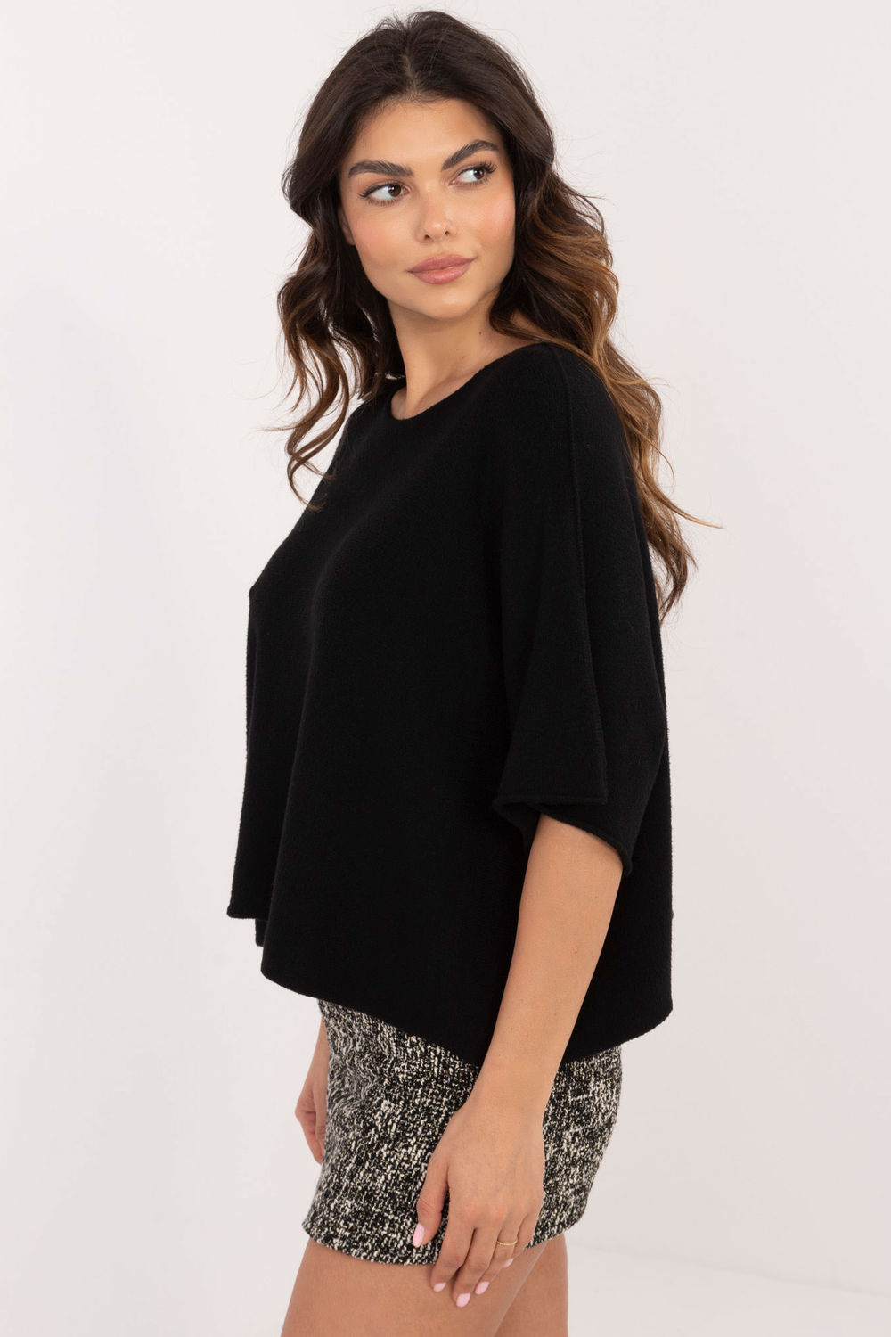 Sweter Damski Model IT-SW-0811.88P Black - Italy Moda - obrazek 2