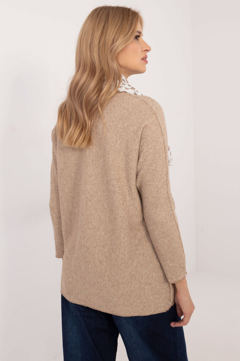 Sweter Damski Model DHJ-BZ-19226.91 Camel - Italy Moda - obrazek 3