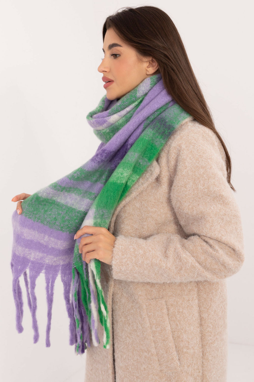 Szalik Model AT-SZ-231301.21 Violet - AT - obrazek 2