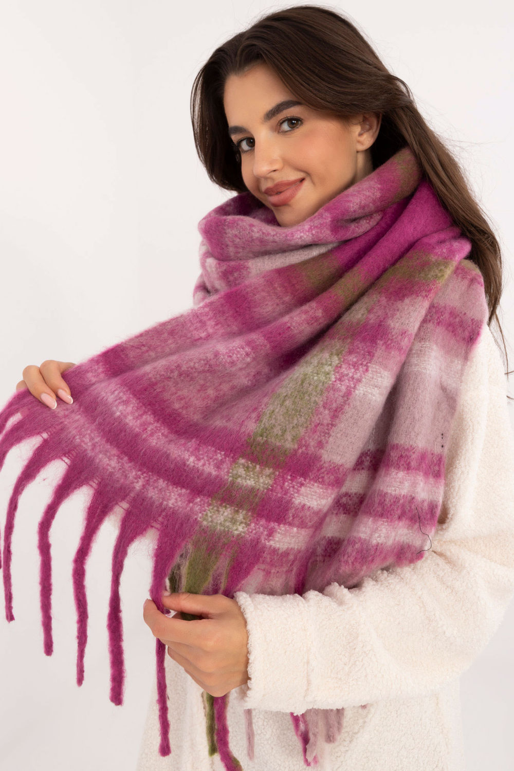 Szalik Model AT-SZ-231301.21 Light Violet - AT - obrazek 2