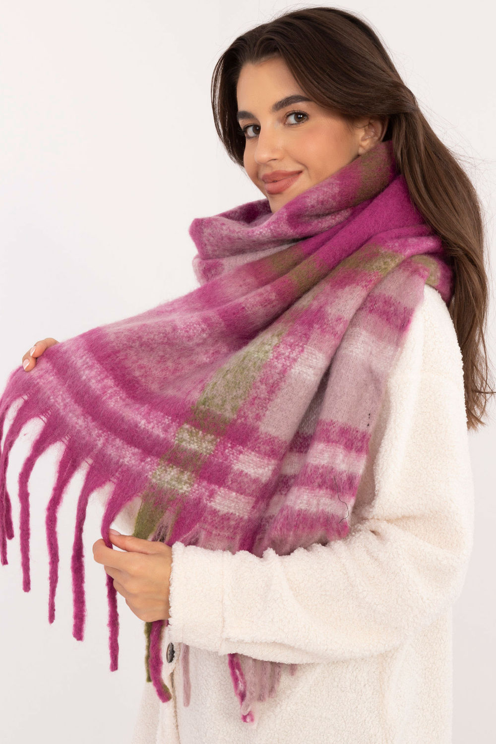 Szalik Model AT-SZ-231301.21 Light Violet - AT - obrazek 4