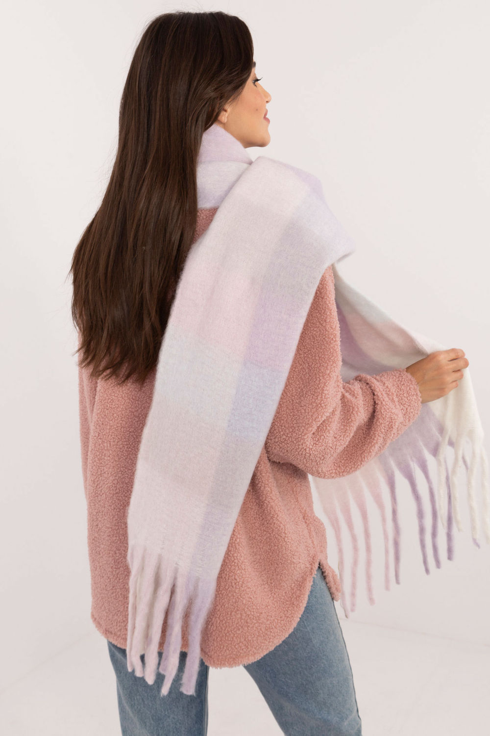 Szalik Model AT-SZ-2312502.35 Light Violet - AT - obrazek 3