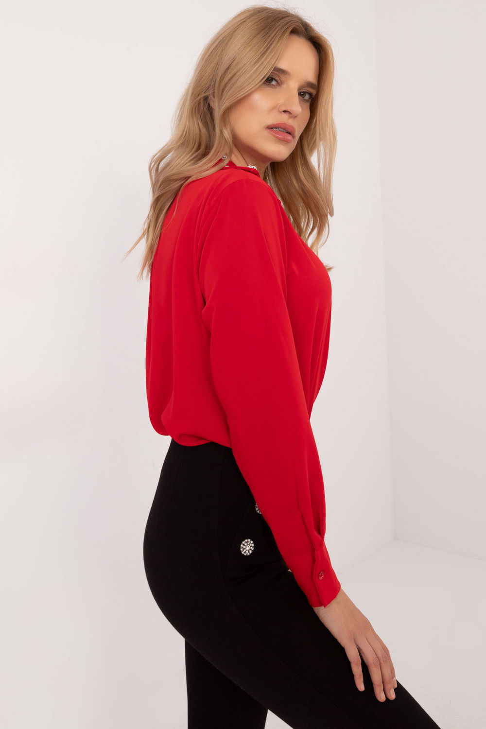 Koszula Damska Model DHJ-KS-15260.96 Red - Italy Moda - obrazek 2