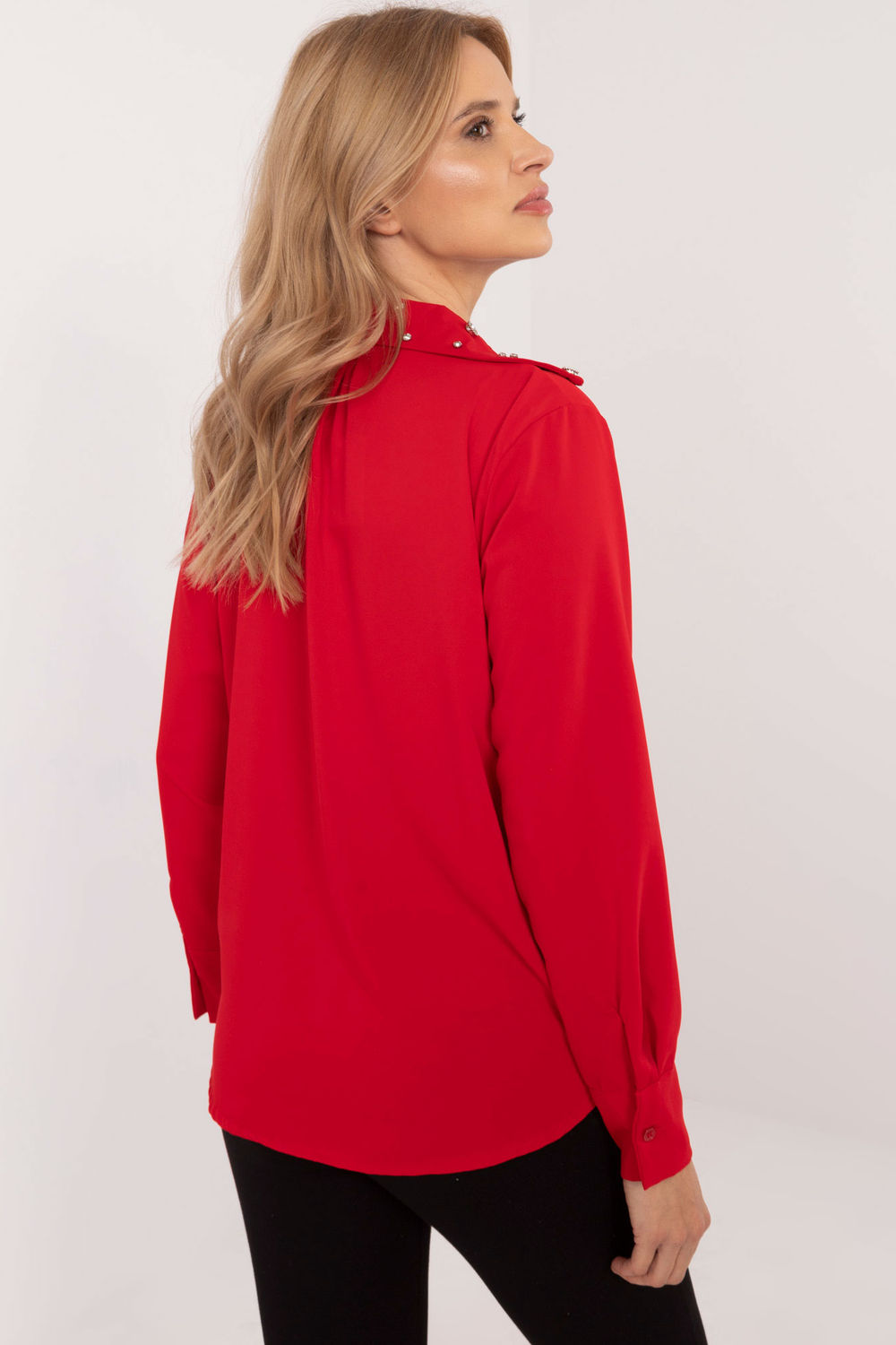 Koszula Damska Model DHJ-KS-15260.96 Red - Italy Moda - obrazek 3