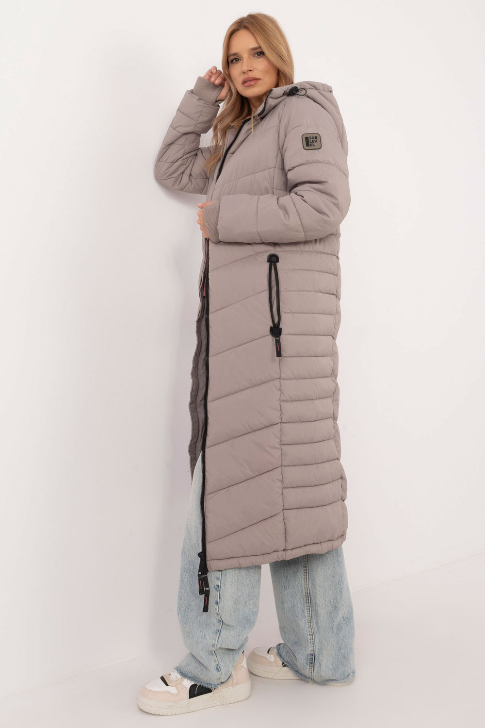 Kurtka Damska Model D51160XB44540A1 Dark Beige - Sublevel - obrazek 2