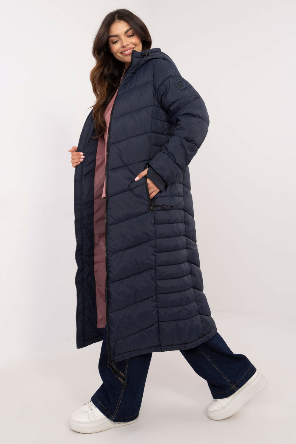 Kurtka Damska Model D51160XB44540A3 Navy - Sublevel - obrazek 2