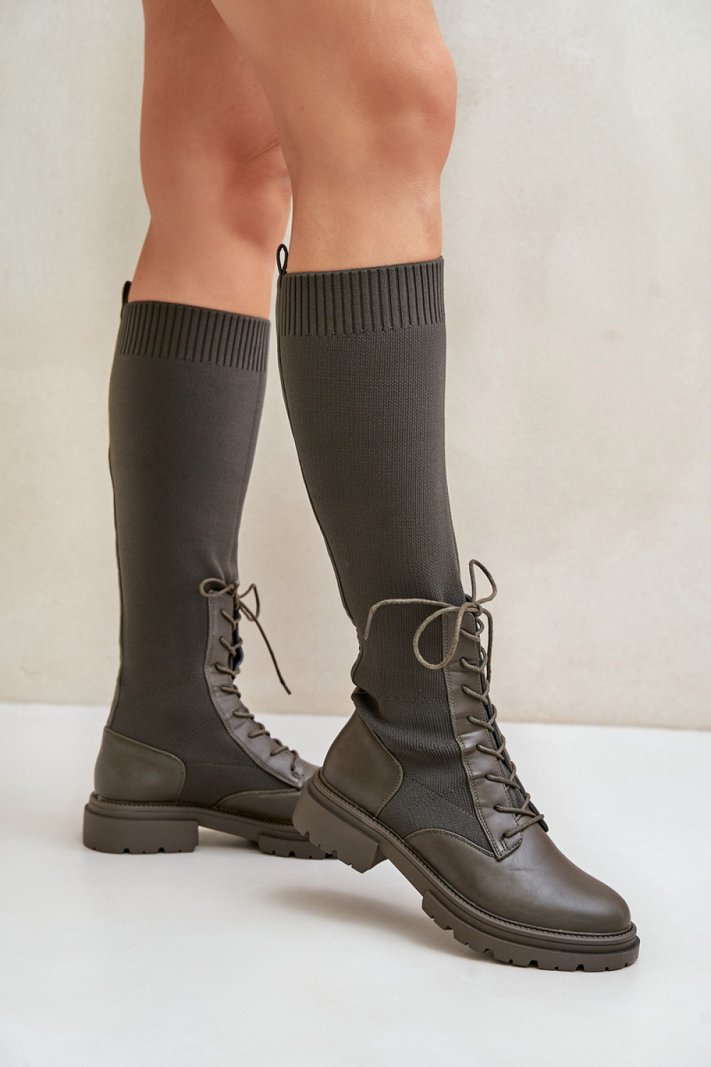 Kozaki Model Iranel 68129 Dark Green - Step in style - obrazek 3