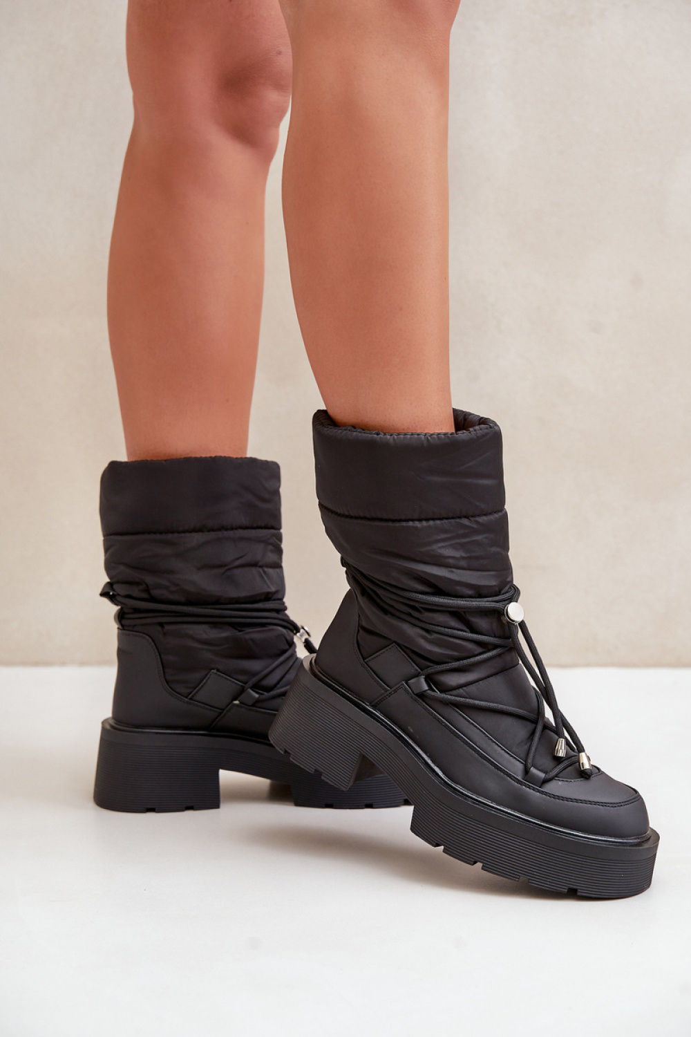 Śniegowce Model Seandriel C-319 Black - Step in style - obrazek 3
