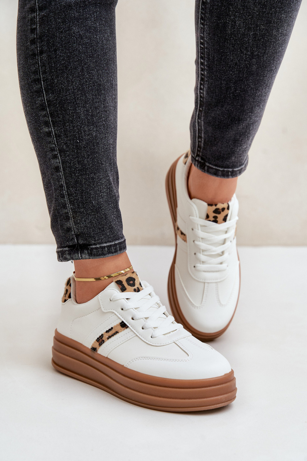 Buty Sportowe Model Dravinnia PC2802 White Leopard - Step in style - obrazek 3