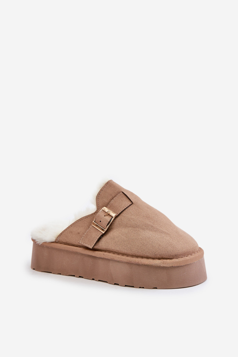 Kapcie Model Linneola FA-185 Dark Beige - Step in style - obrazek 2