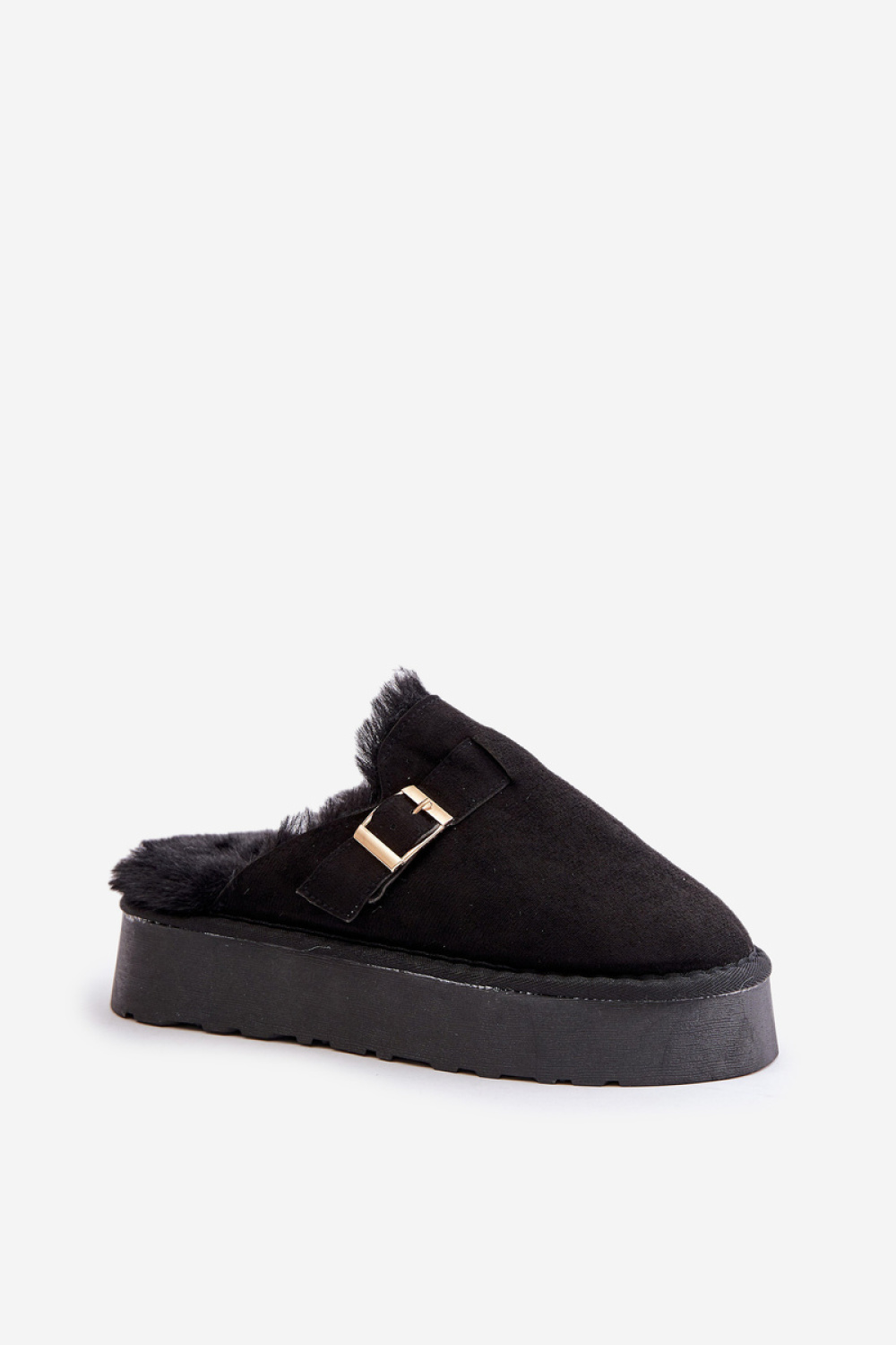 Kapcie Model Linneola FA-185 Black - Step in style - obrazek 2