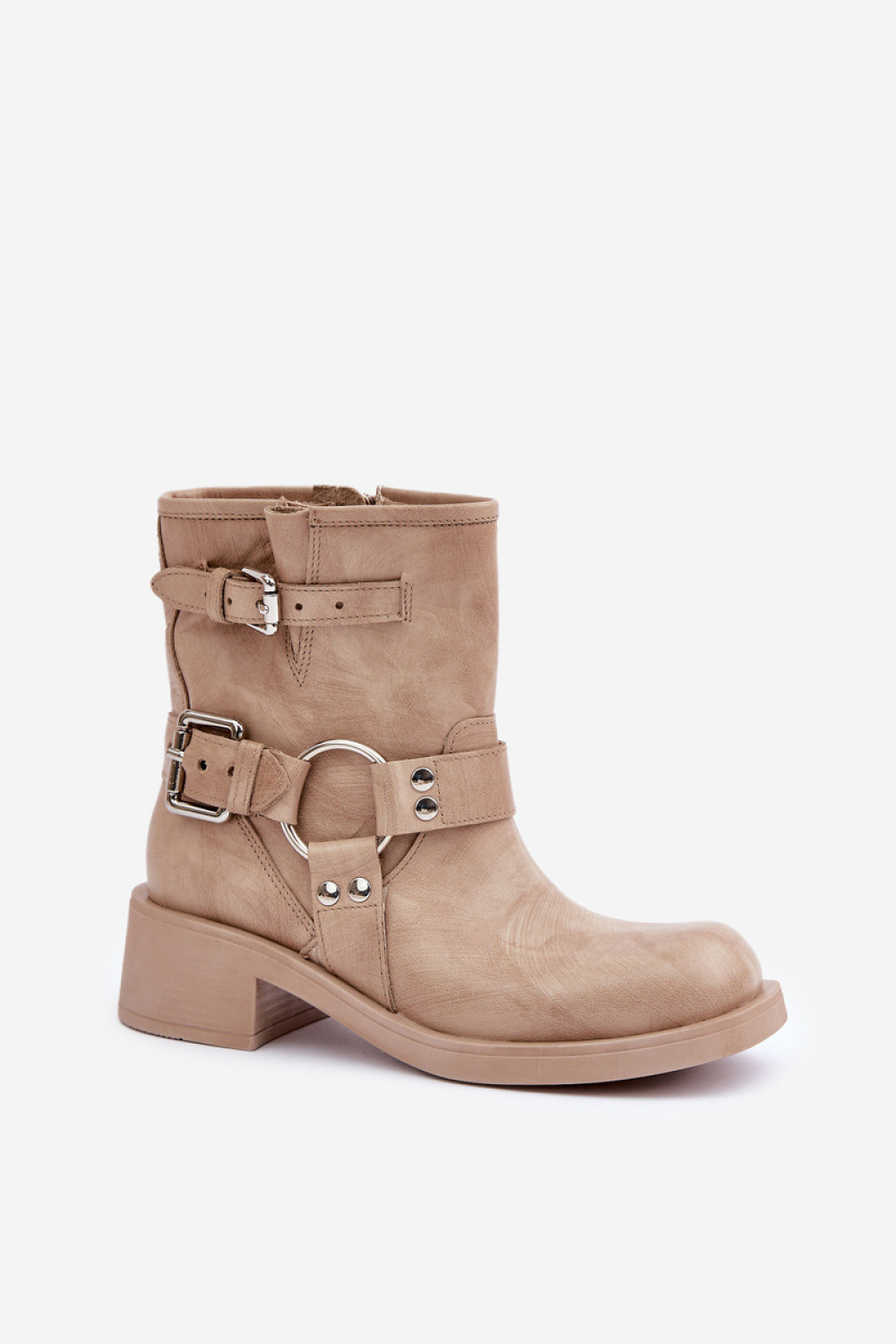 Botki Model Zazoo 3644 Beige - Step in style - obrazek 2