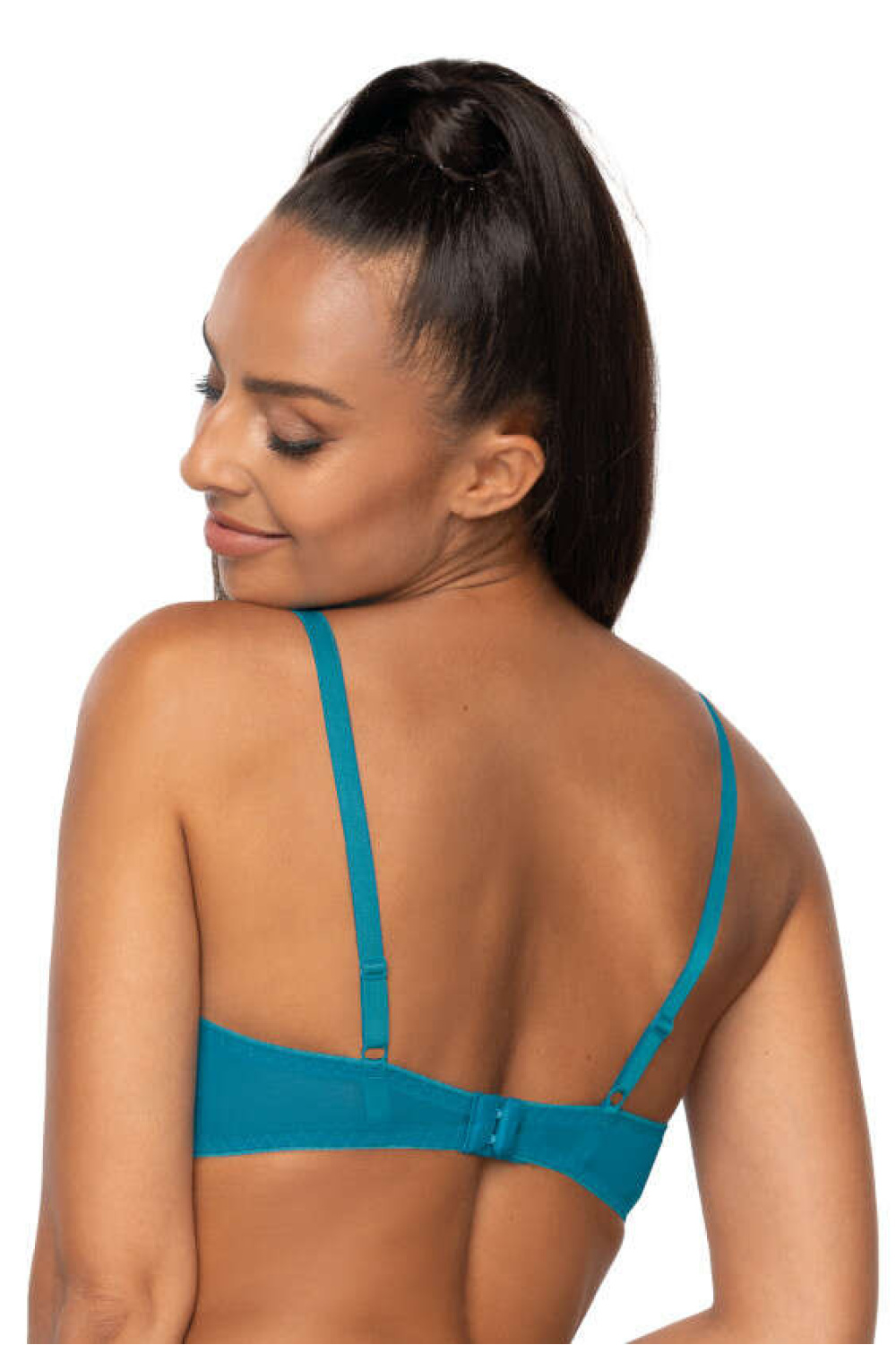 Biustonosz push up Biustonosz Push-up Model Maureen M-3808/11/1 Beige/Turkus - Mat - obrazek 3