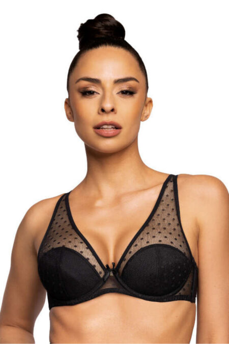 Biustonosz Soft Biustonosz Push-up Model Dotssy M-3714/11/1 Black - Mat