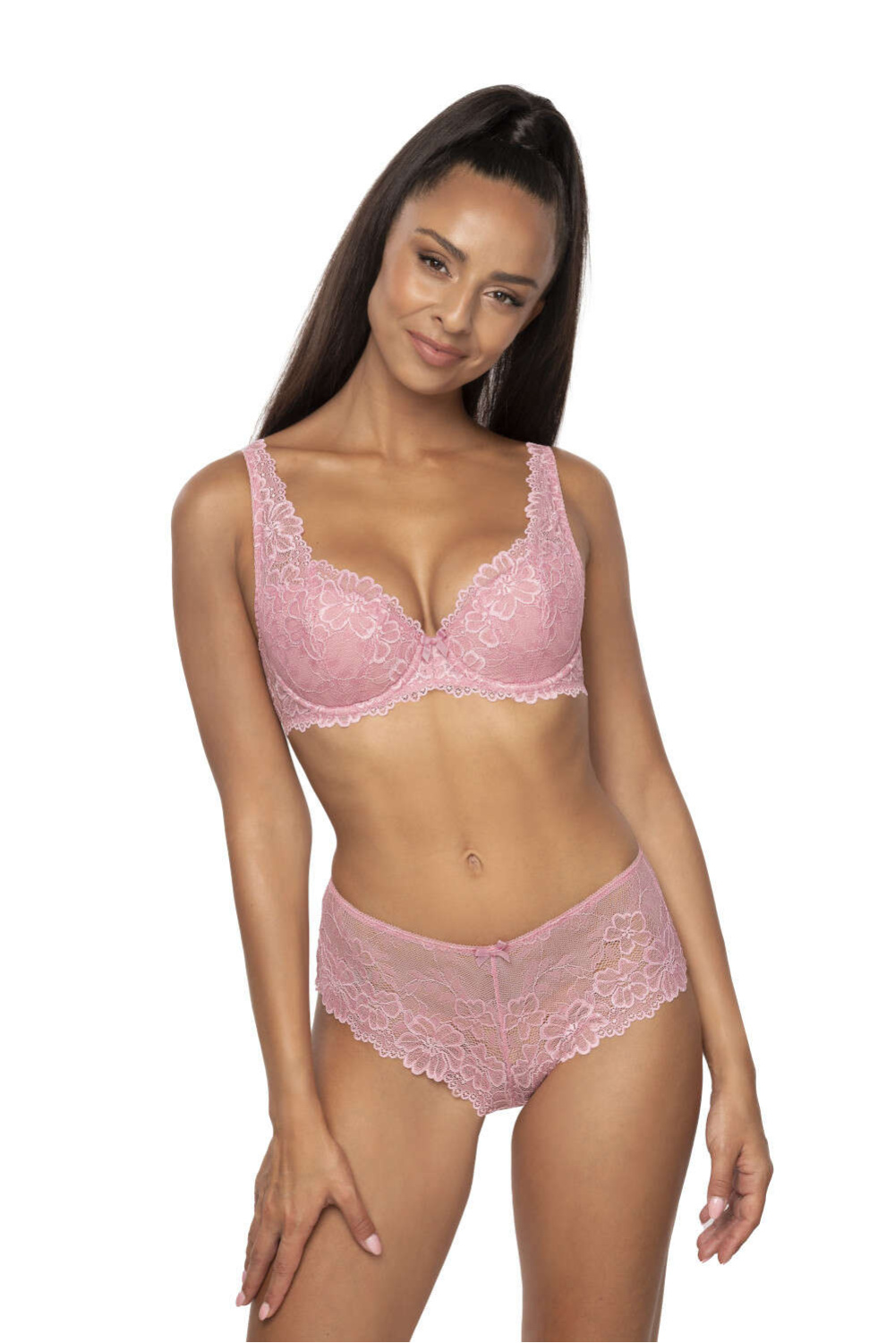 Biustonosz push up Biustonosz Usztywniany Model Carmela M-053/22 Pink 2 - Mat - obrazek 2